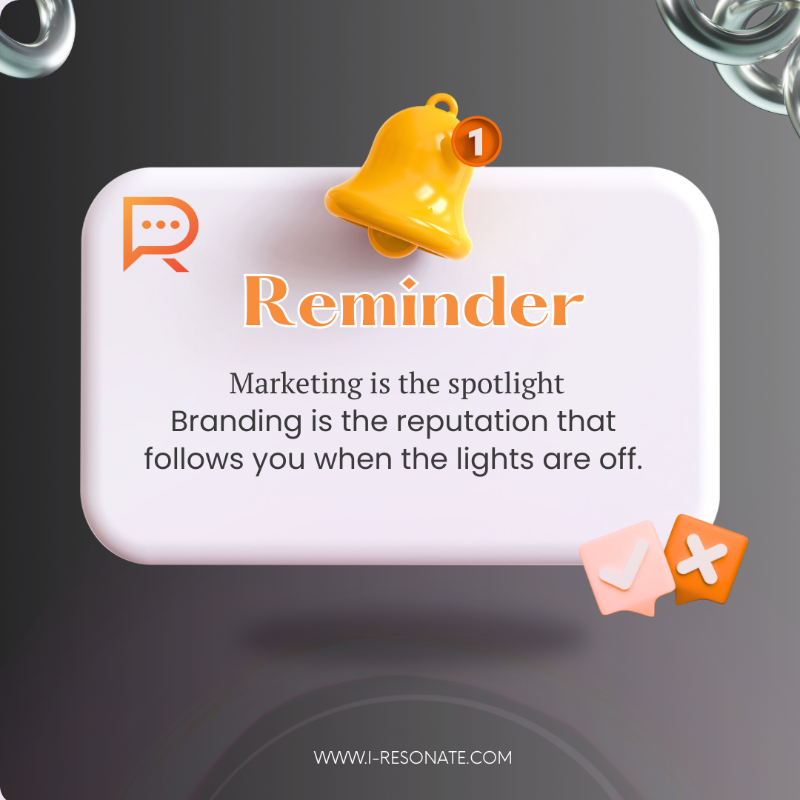 Marketing v/s branding - i-Resonate